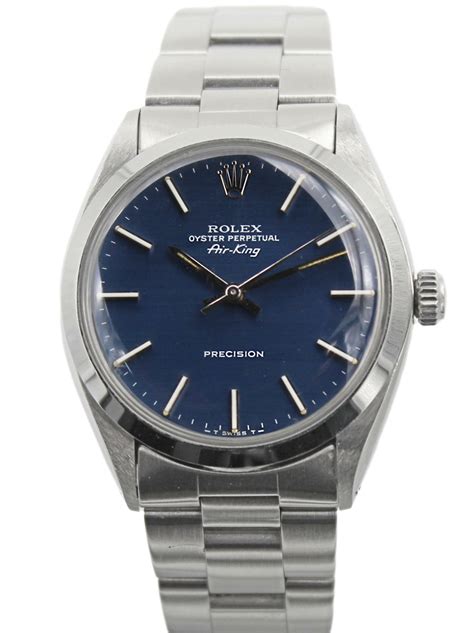 rolex air king precision 34mm zaffiro oyster blue|rolex air king australia.